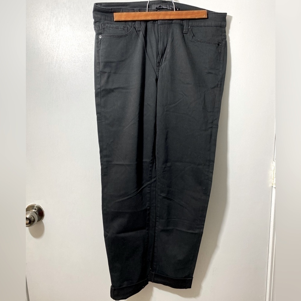 Calvin Klein Jeans pants denim black womans Sz 10.      O-25